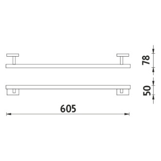 NIMCO KEIRA KE22061-26 držák ručníků 60 cm