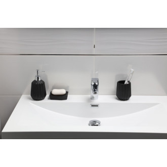 OPTIMA SOLANA držák zubních kartáčků černý SOL27CE