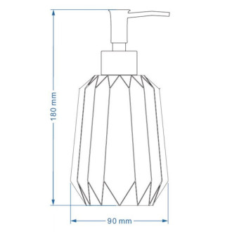 OPTIMA SOLANA dávkovač mýdla černý SOL99CE