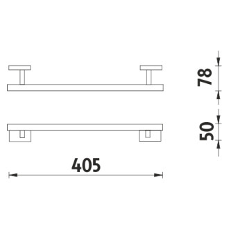 NIMCO KEIRA KE22035-26 držák ručníků 40cm