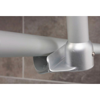 Ridder podpora rohové tyče univerzal hliník/chrom 596000