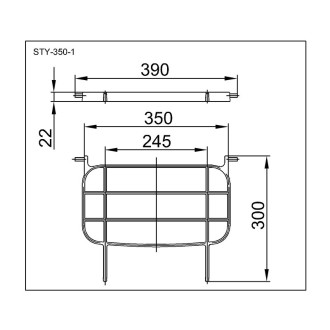 Plastová výlevka STY 350 s roštem STY 351 - včetně roštu