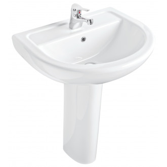 Nástěnné umyvadlo COMPACT 60 - Včetně, Bez sloupu