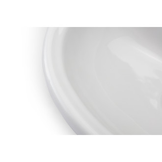 CERANO - Nástenné umývadlo Noa - biela lesklá - 46x37 cm