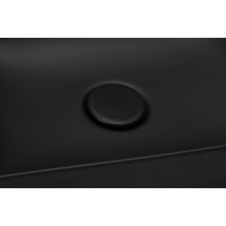 CERANO - Umývadlo keramické Alamea - na dosku - čierna matná - 50x36 cm