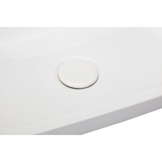 CERANO - Umývadlo keramické Aloha - na dosku - biela lesklá - 60x40 cm