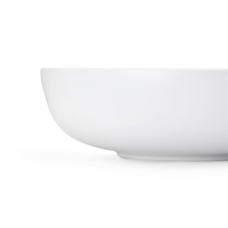 CERANO - Umývadlo keramické Kalua - na dosku - biela lesklá - ⌀ 42 cm