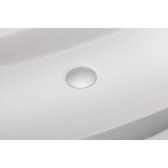 CERANO - Umývadlo keramické Kapua - na dosku - biela lesklá - 60x45 cm