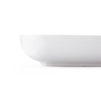 CERANO - Umývadlo keramické Kiana - na dosku - biela lesklá - 60x40 cm