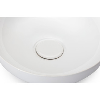 CERANO - Umývadlo keramické Moana - na dosku - biela lesklá - ⌀ 42 cm
