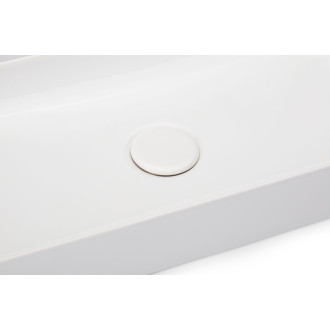 CERANO - Umývadlo keramické Ramona - na dosku - biela lesklá - 75x36 cm