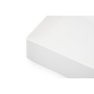 CERANO - Umývadlo keramické Ramona - na dosku - biela lesklá - 75x36 cm