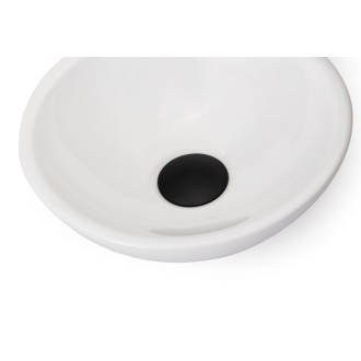 CERANO - Umývadlo keramické Tahia - na dosku - biela lesklá - ⌀ 30 cm