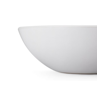 CERANO - Umývadlo keramické Tahia - na dosku - biela lesklá - ⌀ 30 cm