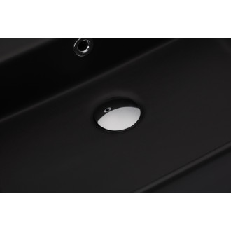 CERANO - Umývadlo keramické Toluca - na dosku - čierna matná - 50x42 cm
