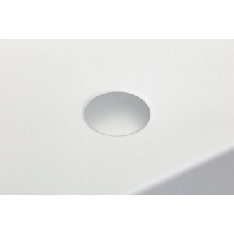 CERANO - Umývadlo z liateho mramoru - Andrius - na dosku - biela lesklá - 60x40 cm