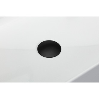 CERANO - Umývadlo z liateho mramoru - Andrius - na dosku - biela lesklá - 60x40 cm