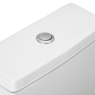 CERANO - WC kombi Loreto, Rimless - spodný/zadný opad - biela lesklá - 36x62,5 cm