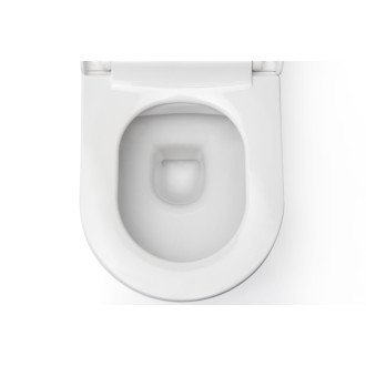 CERANO - Závesná WC misa Puerto, Rimless + sedátko Sedile, softclose - biela lesklá - 35x50 cm