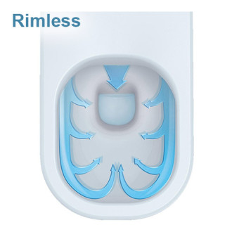 CERANO - Závesná WC misa Puerto, Rimless + sedátko Sedile, softclose - biela lesklá - 35x50 cm