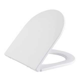 CERANO - Závesná WC misa Puerto, Rimless + sedátko Seggio, softclose - biela lesklá - 35x50 cm