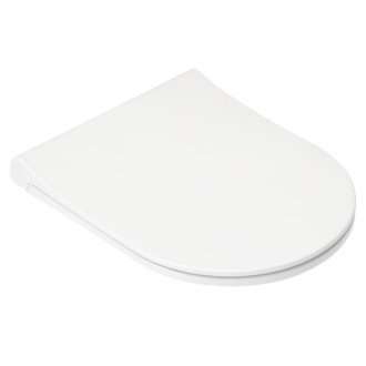 CERANO - Závesná WC misa Puerto, Rimless + sedátko Taco, softclose - biela lesklá - 35x50 cm