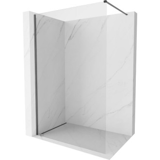 Mexen Kioto-X Sprchová zástena 90 x 200 cm, 10 mm priehľadná, kartáčovaná pištoľovo sivá - 800-090-101-66-00-X