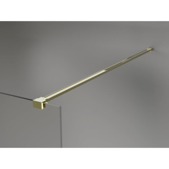 Mexen Kioto-X Sprchová zástena 100 x 200 cm, matná 10 mm, zlatá - 800-100-101-50-30-X