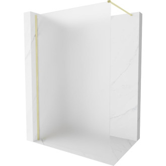 Mexen Kioto-X Sprchová zástena 80 x 200 cm, hrúbka hmly 10 mm, kartáčované zlato - 800-080-101-55-30-X