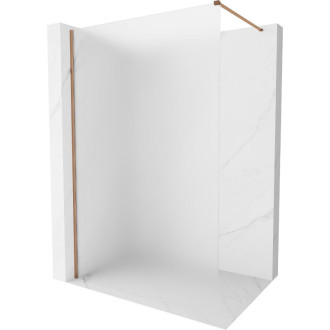 Mexen Kioto-X Sprchová zástena 70 x 200 cm, matná hrúbka 10 mm, ružové zlato - 800-070-101-60-30-X