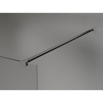 Mexen Kioto-X Sprchová zástena 90 x 200 cm, matná hrúbka 10 mm, kartáčovaná pištoľovo sivá - 800-090-101-66-30-X