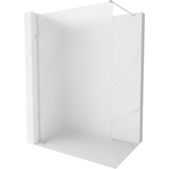 Mexen Kioto-X Sprchová zástena 90 x 200 cm, matná 10 mm, kartáčovaný nikel - 800-090-101-97-30-X
