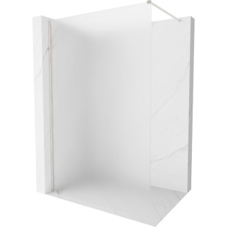 Mexen Kioto-X Sprchová zástena 160 x 200 cm, matná 10 mm, kartáčovaný nikel - 800-160-101-97-30-X