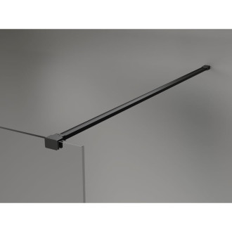 Mexen Kioto-X Sprchová zástena 50 x 200 cm, grafit 10 mm, čierna - 800-050-101-70-40-X