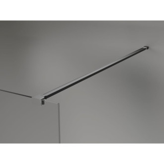 Mexen Kioto-X Sprchová stena 50 x 200 cm, grafit 10 mm, strieborná - 800-050-101-95-40-X