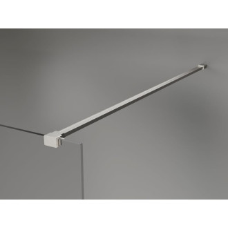 Mexen Kioto-X Sprchová zástena 90 x 200 cm, grafit 10 mm, kartáčovaný nikel - 800-090-101-97-40-X