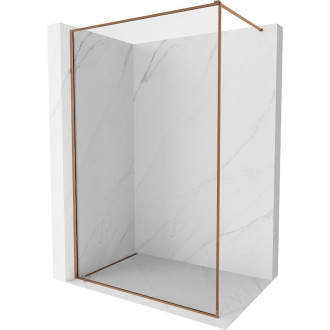 Mexen Kioto-XF Sprchová zástena s rámom 80 x 202 cm, 10 mm priehľadná, ružové zlato - 800-080-104-60-00-X