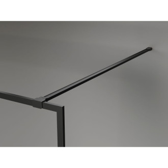 Mexen Kioto-XF Sprchová zástena s rámom 100 x 202 cm, 10 mm priehľadná, čierna - 800-100-104-70-00-X