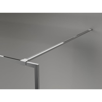 Mexen Kioto-XF Sprchová zástena s rámom 150 x 202 cm, matná hrúbka 10 mm, chróm - 800-150-104-01-30-X