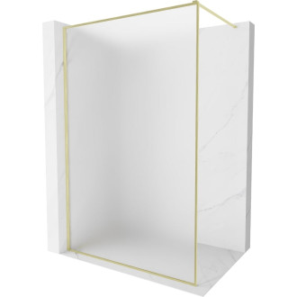 Mexen Kioto-XF Sprchová zástena s rámom 80 x 202 cm, hrúbka hmly 10 mm, kartáčované zlato - 800-080-104-55-30-X