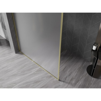 Mexen Kioto-XF Sprchová zástena s rámom 150 x 202 cm, hrúbka hmly 10 mm, kartáčované zlato - 800-150-104-55-30-X