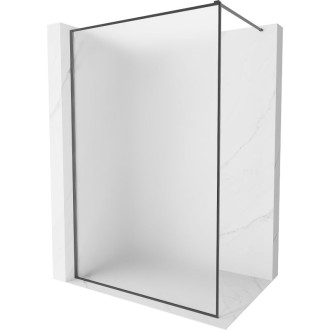 Mexen Kioto-XF Sprchová zástena s rámom 50 x 202 cm, matná hrúbka 10 mm, kartáčovaná pištoľovo sivá - 800-050-104-66-30-X