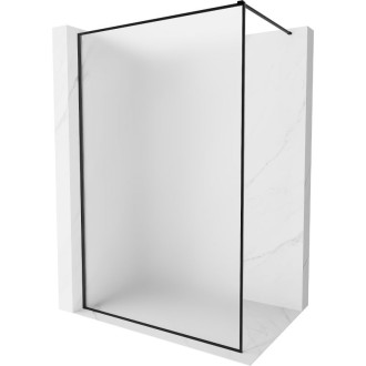 Mexen Kioto-XF Sprchová zástena s rámom 140 x 202 cm, hrúbka hmly 10 mm, čierna - 800-140-104-70-30-X