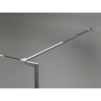 Mexen Kioto-XF Sprchová zástena s rámom 90 x 202 cm, grafit 10 mm, chróm - 800-090-104-01-40-X