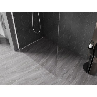 Mexen Kioto-X L Sprchová zástena 70 x 200 cm, 10 mm priehľadná, biela - 800-070-107-20-00-X