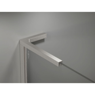 Mexen Kioto-X L Sprchová zástena 80 x 200 cm, 10 mm priehľadná, kartáčovaný nikel - 800-080-107-97-00-X