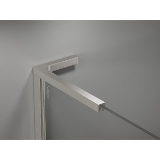 Mexen Kioto-X L Sprchová zástena 90 x 200 cm, 10 mm priehľadná, kartáčovaný nikel - 800-090-107-97-00-X