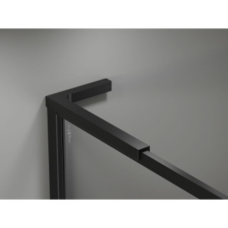 Mexen Kioto-XF L Sprchová zástena s rámom 60 x 202 cm, 10 mm priehľadná, čierna - 800-060-174-70-00-XF