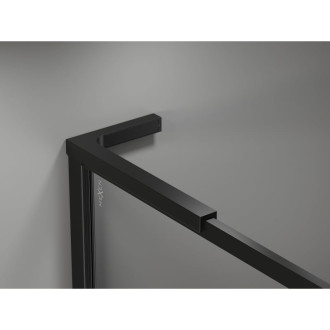 Mexen Kioto-XF L Sprchová zástena s rámom 100 x 202 cm, 10 mm priehľadná, čierna - 800-100-174-70-00-XF