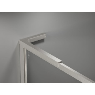 Mexen Kioto-XF L Sprchová zástena s rámom 80 x 202 cm, 10 mm priehľadná, kartáčovaný nikel - 800-080-174-97-00-XF